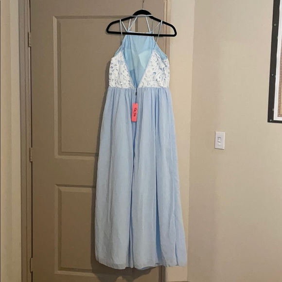 CHI CHI SYANNE DRESS (BLUE) - Picture 4 of 5